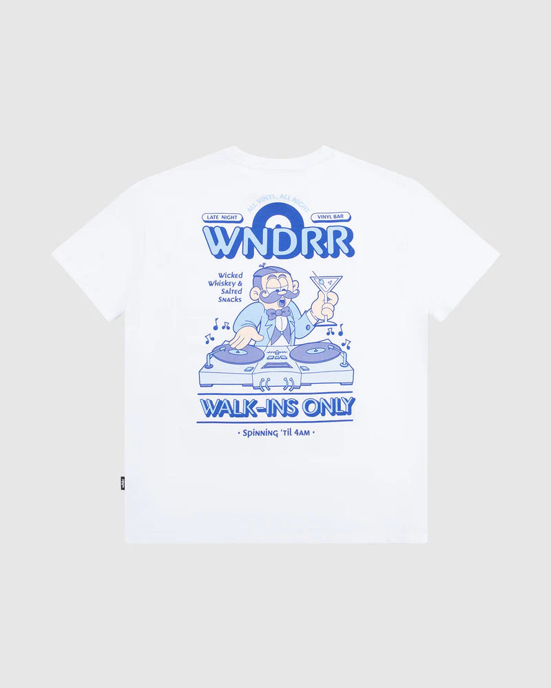 WNDRR - Vinyl Bar Box Fit Tee - WHITE