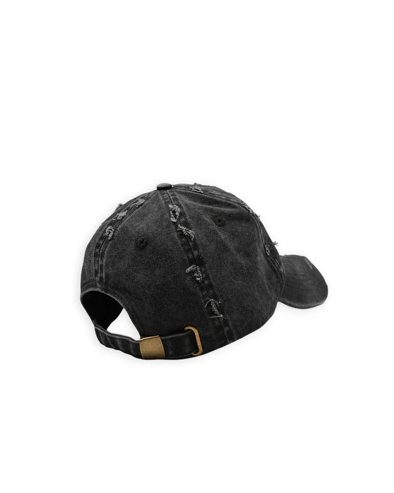 WNDRR- Distressed cap - WASHED BLACK