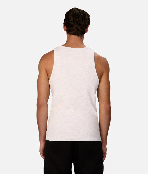 Industrie - The Brando Ribbed Singlet GREYMARLE