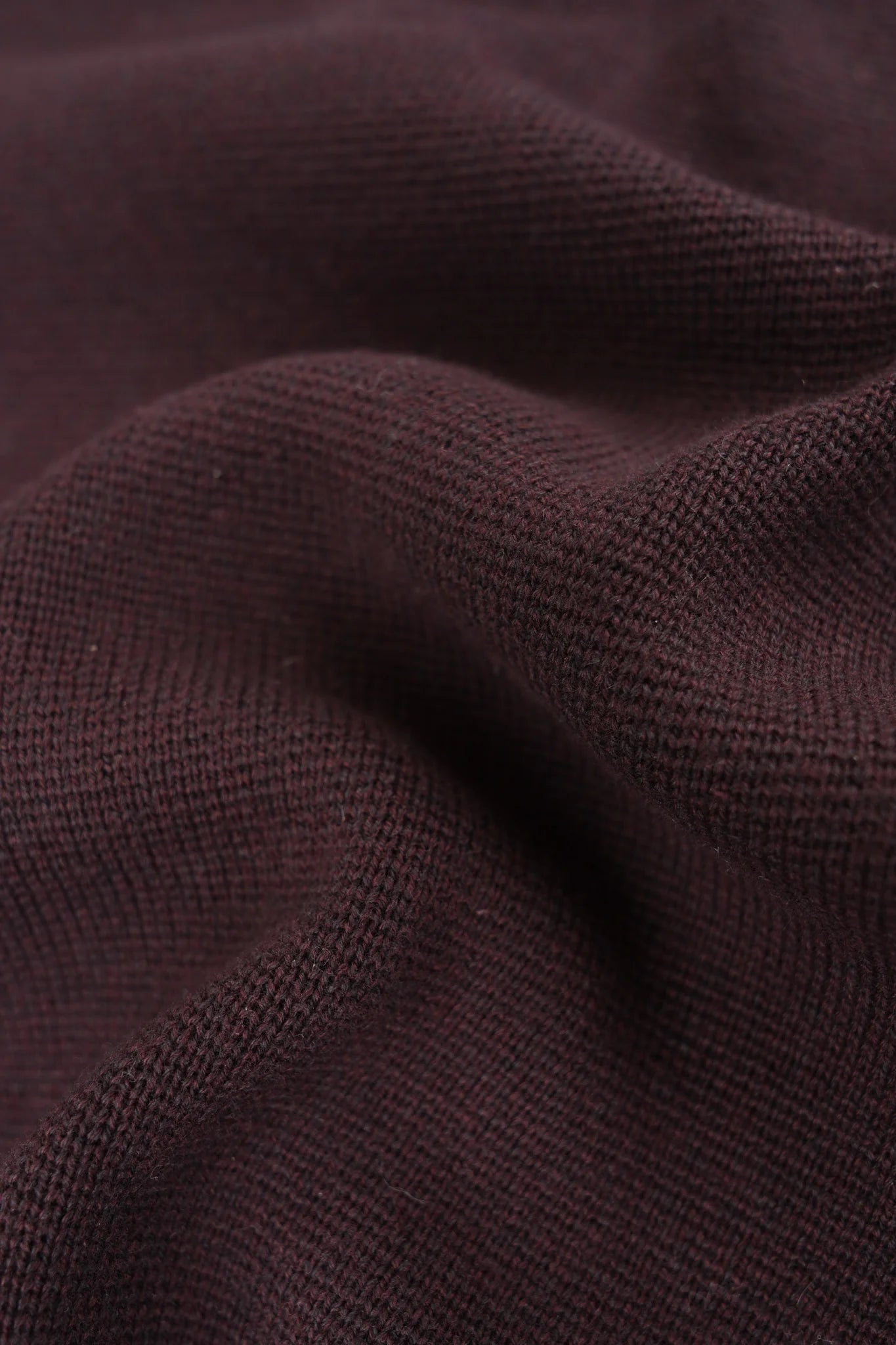 James Harper - 1/4 Zip Marle Knit SEPIA
