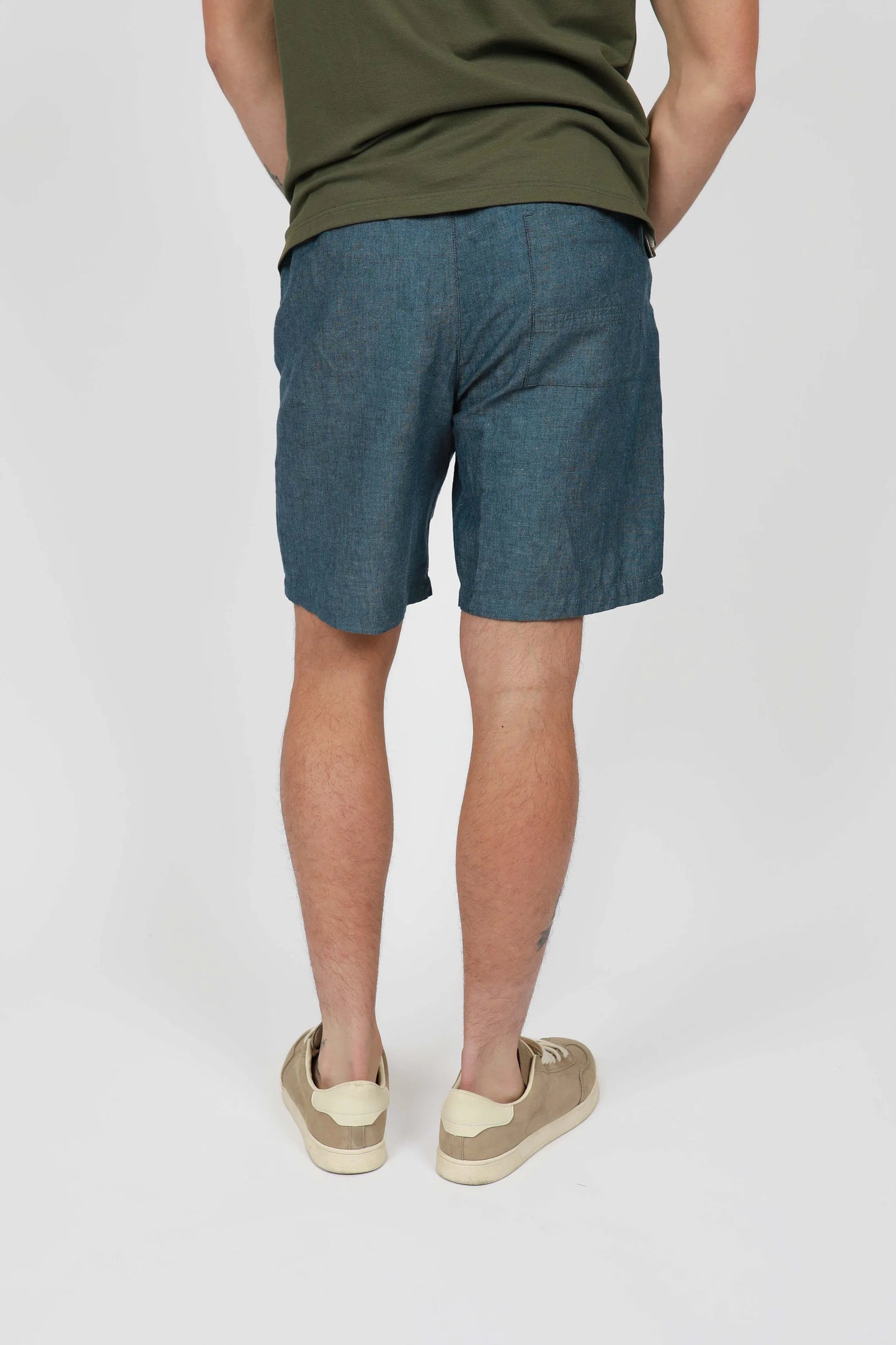 JAMES HARPER - ELASTICATED SHORT - BLUESTEEL