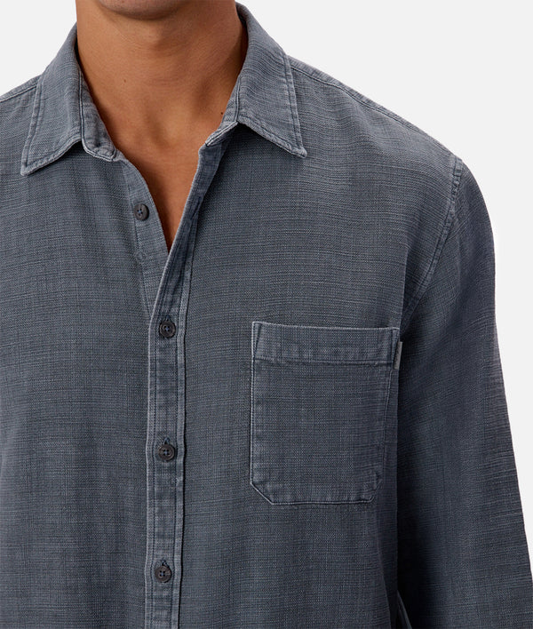 INDUSTRIE - The Lisbon L/S shirt BLUE STEEL