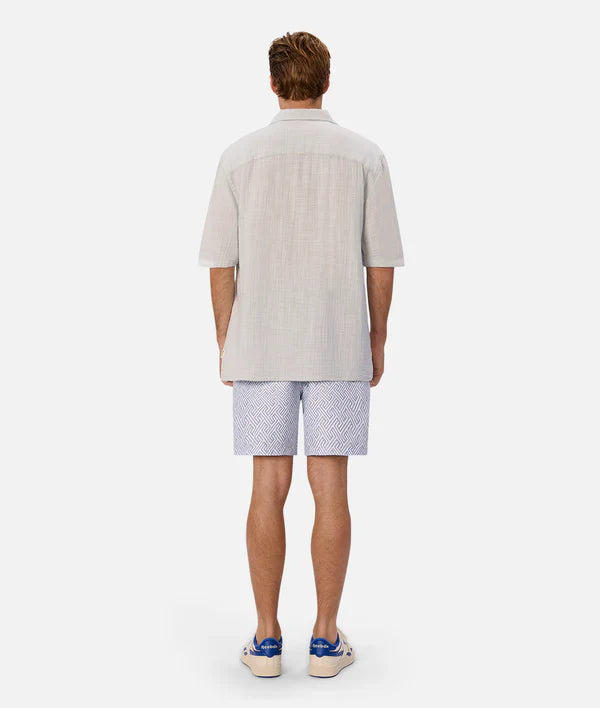INDUSTRIE - The alvarado swim short CREAM/INDIGO