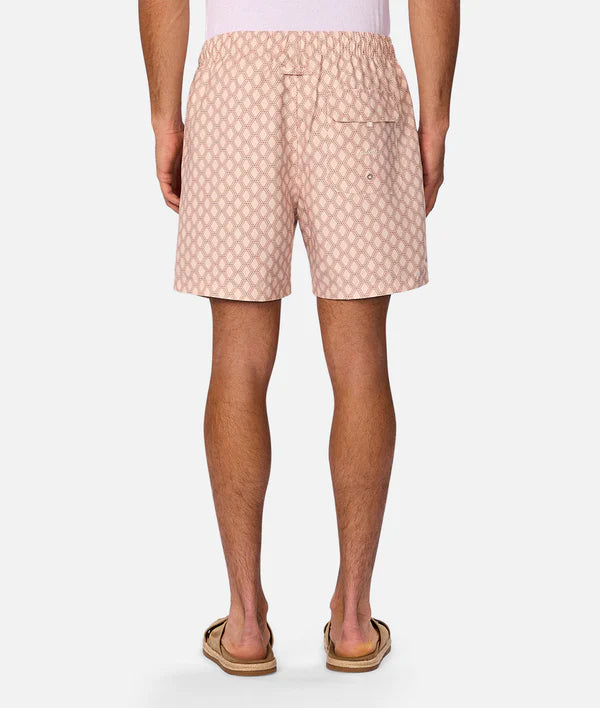 INDUSTRIE - THE PANAMA SWIM SHORT - PEACHCOMBO