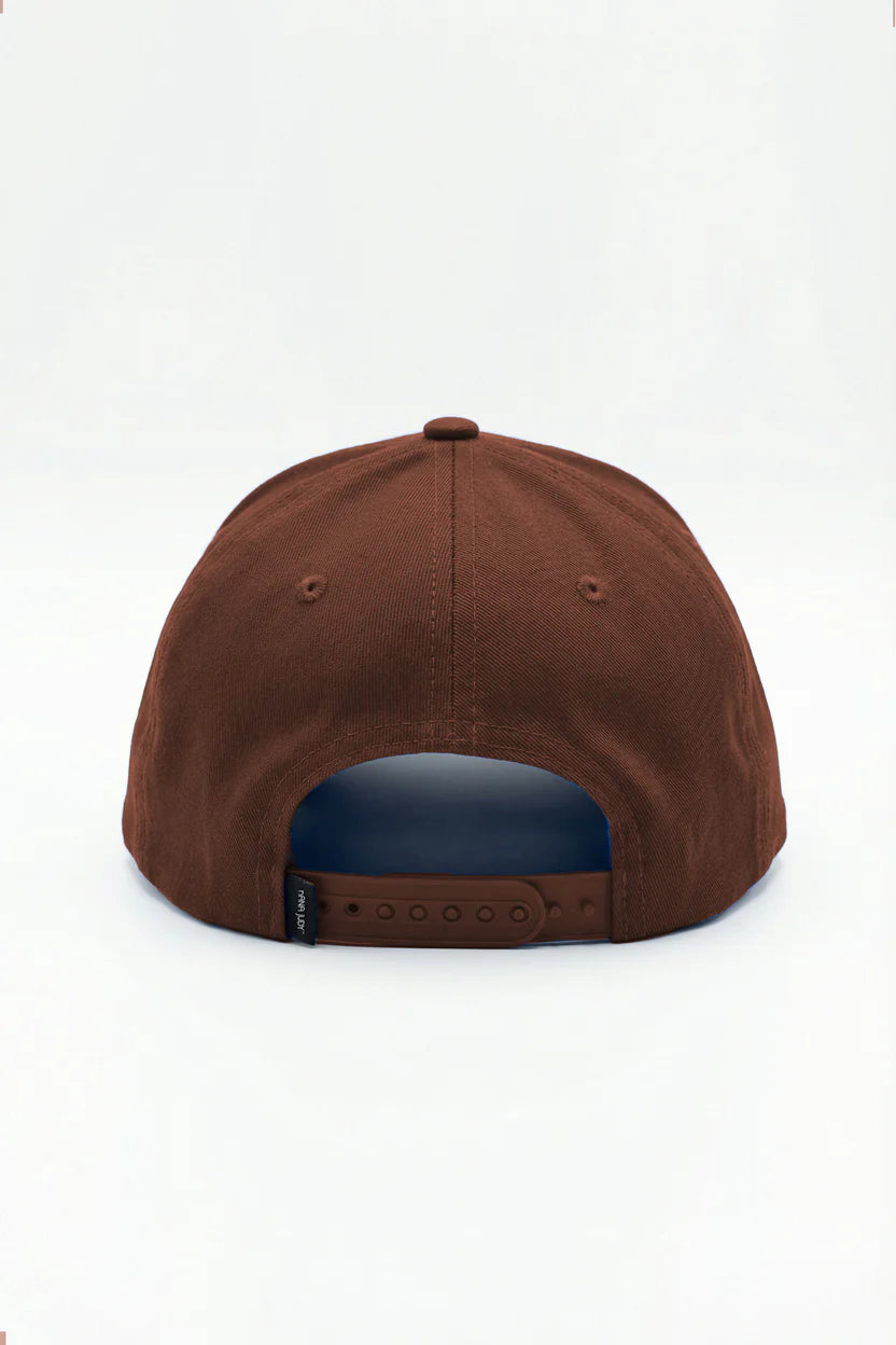 Nana Judy - Signature Colour Block SNAPBACK CAP CEDAR BROWN