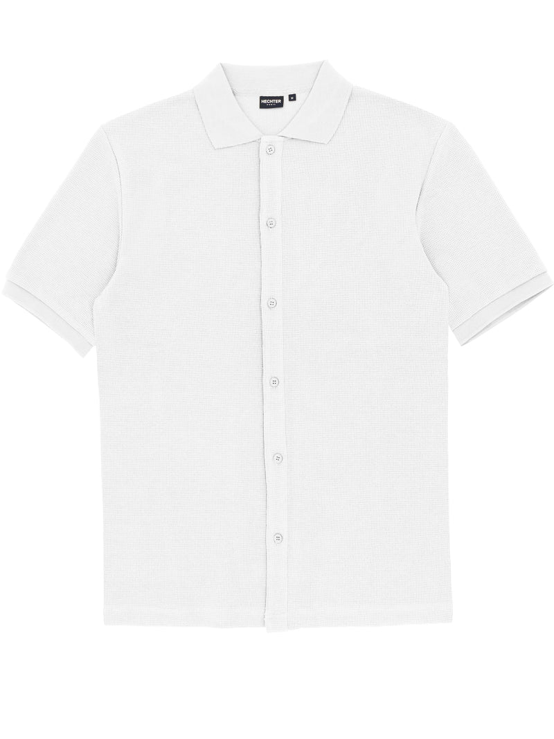 Daniel Hechter - Sheen Knit Shirt WHITE
