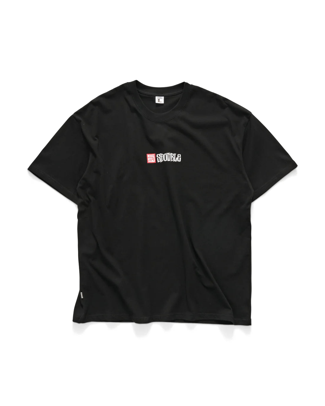 S/DOUBLE - S Cube Mid Block SS TEE BLACK