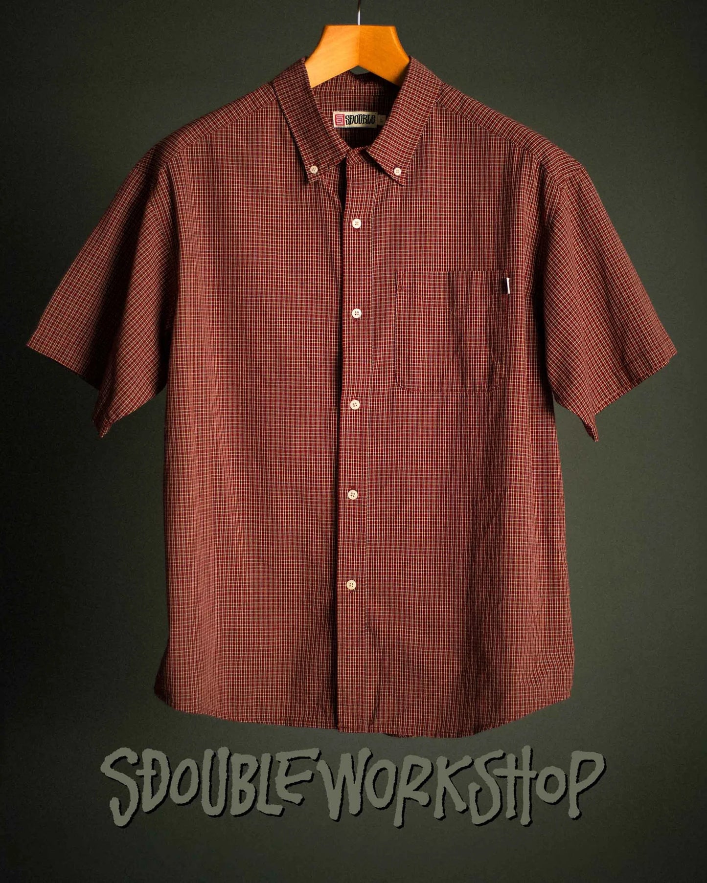 S/DOUBLE - Test Plaid SS Classic Shirt COPPER