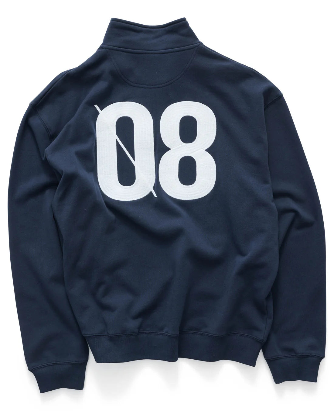 SDOUBLE-Marker terry quarter zip - NVY