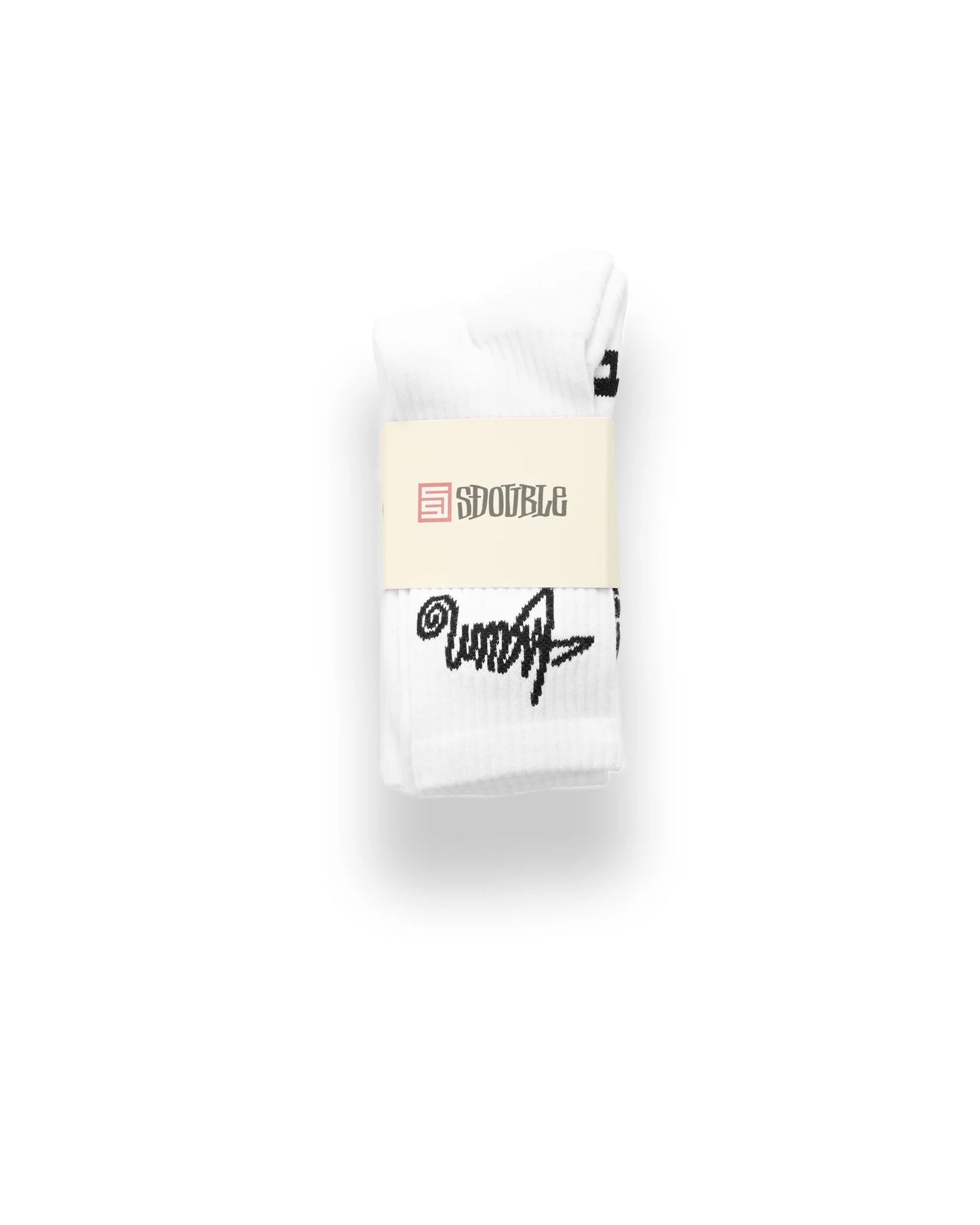 S/DOUBLE - Standard Shawn Sock 3pk WHITE