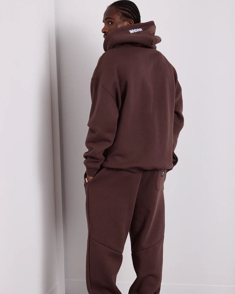WNDRR - Halo Hood Sweat BROWN