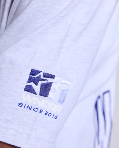 WNDRR- Hashi box fit tee - WHITE MARLE
