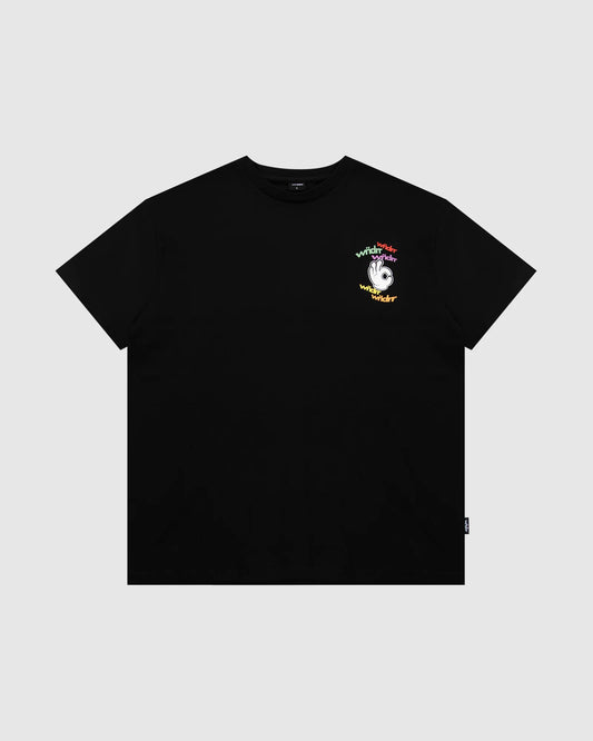 WNDRR - Ribbon Box Fit Tee BLACK