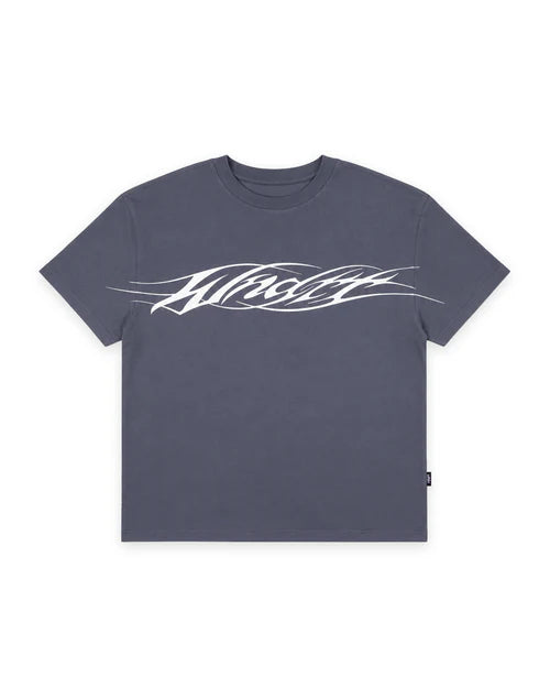 WNDRR- REAPER BOX FIT TEE - STORM BLUE