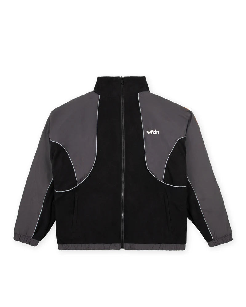 WNDRR - Le Monde Reversible Fleece Jacket BLACK/MOON GREY