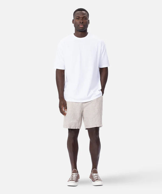 INDUSTRIE - The marina linen short YDWHEAT