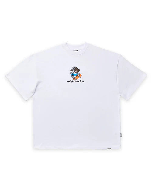 WNDRR- SK8 HEAVY WEIGHT TEE - WHITE