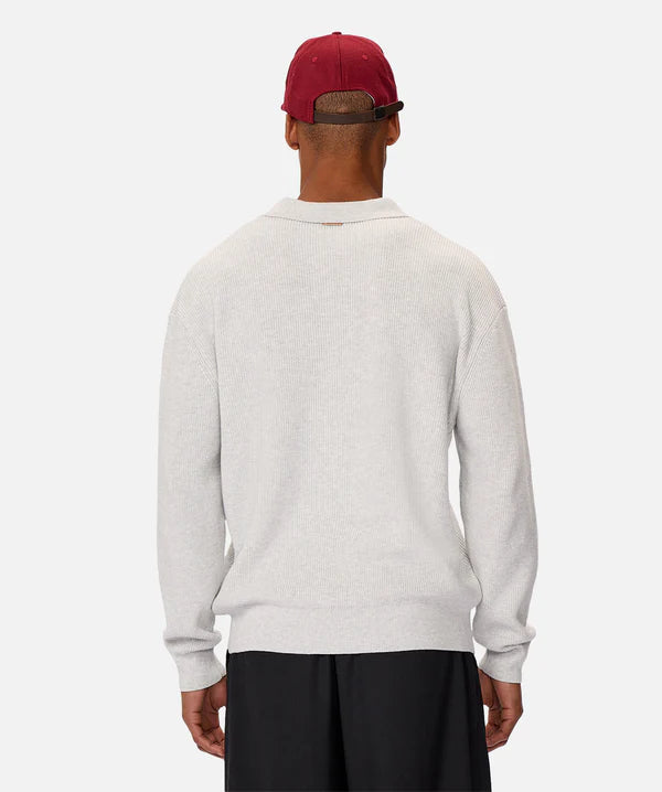 INDUSTRIE -THE NEW ENGLAND POLO KNIT -ICE GREY