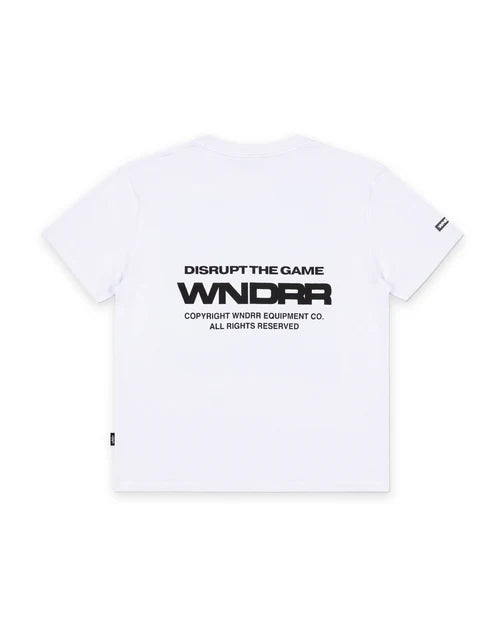 WNDRR - Refrain Box Fit Tee WHITE