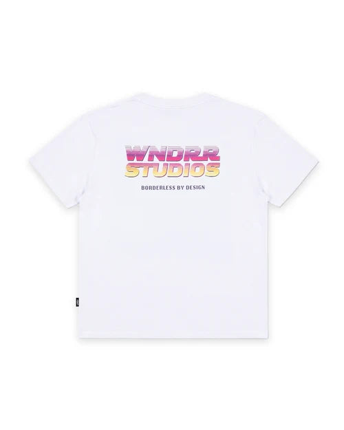 WNDRR - Arcade Box Fit Tee WHITE