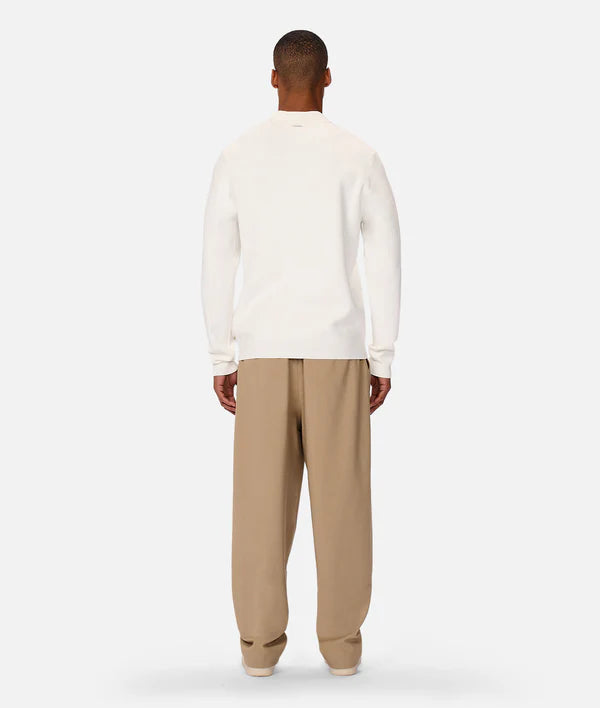 INDUSTRIE- Wynslow Polo Knit- CHALK