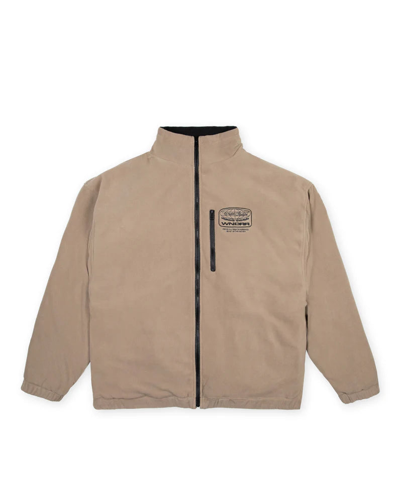 WNDRR - Le Monde Reversible Fleece Jacket BLACK/MOON GREY