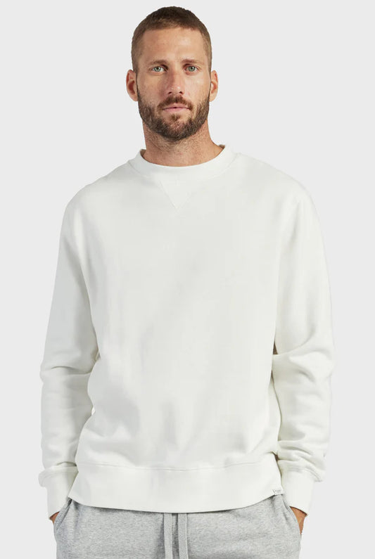 ACADEMY - Crew sweat MARSHMALLOW