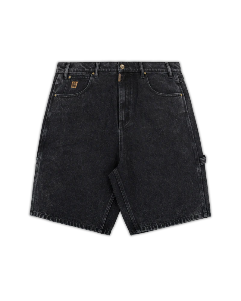 WNDRR- BOOSTER DENIM SHORT WASHED BLACK