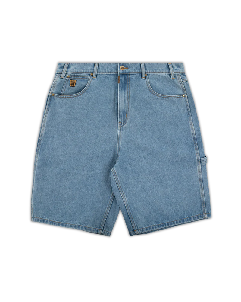 WNDRR - Booster Denim Short WASHED BLUEE