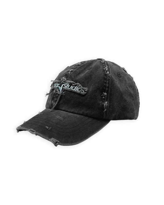 WNDRR- Distressed cap - WASHED BLACK