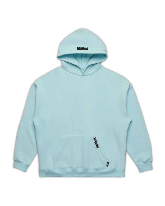 WNDRR-HALO HOOD SWEAT - BABY BLUE