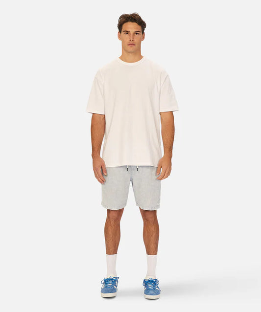 Industrie - The Acid Wash Linen Short - CHAMBRAY