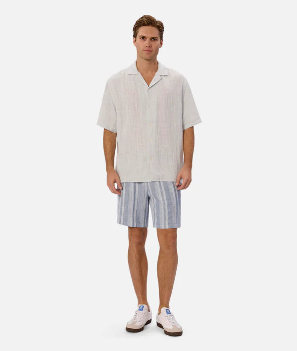INDUSTRIE - The carisino linen short CHAMBRAY