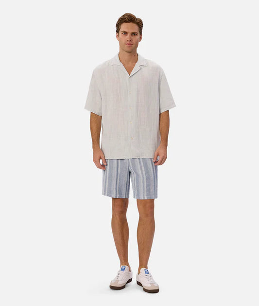 INDUSTRIE - The carisino linen short CHAMBRAY