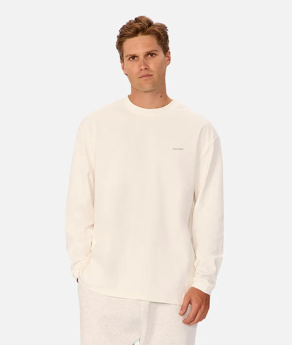 INDUSTRIE - The Newport L/S TEE CHALK