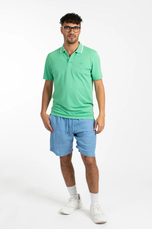 JAMES HARPER - Pique Polo GREEN