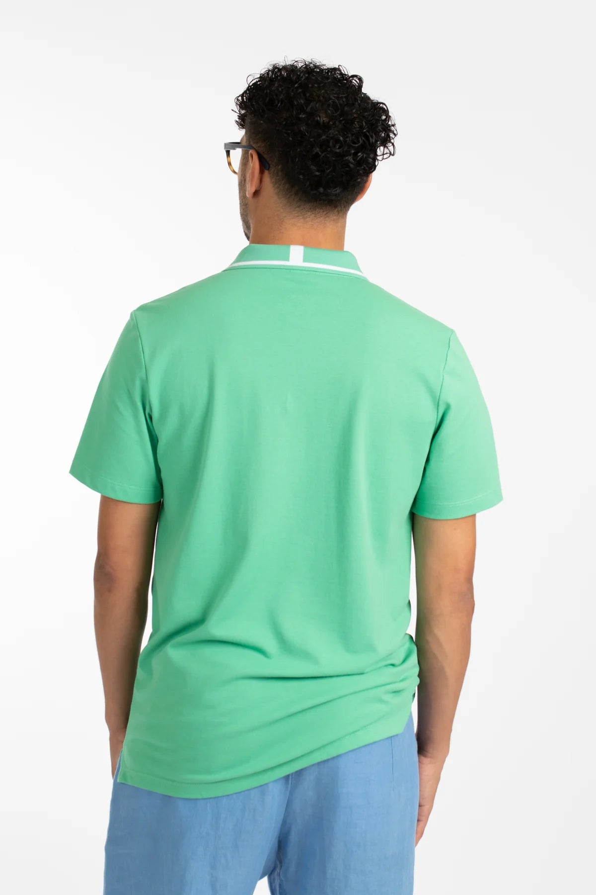 JAMES HARPER - Pique Polo GREEN