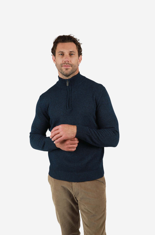 James Harper - 1/4 cotton blend NAVY MARLE