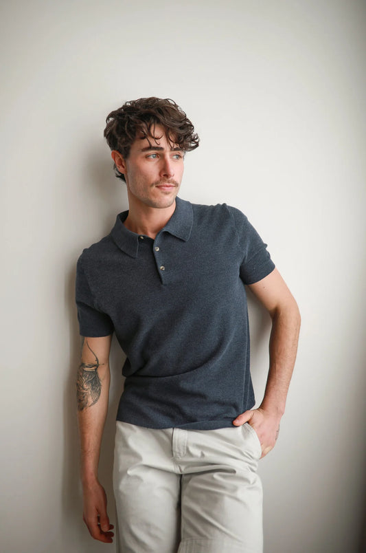 JAMES HARPER 3 BUTTON POLO KNIT -NANY