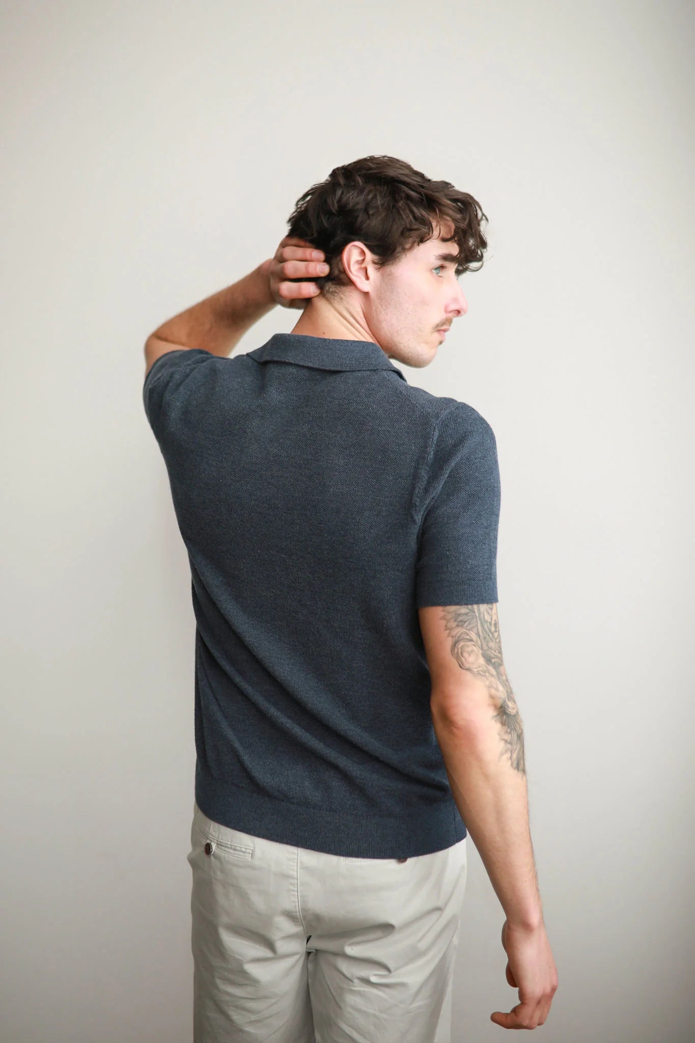 JAMES HARPER 3 BUTTON POLO KNIT -NANY