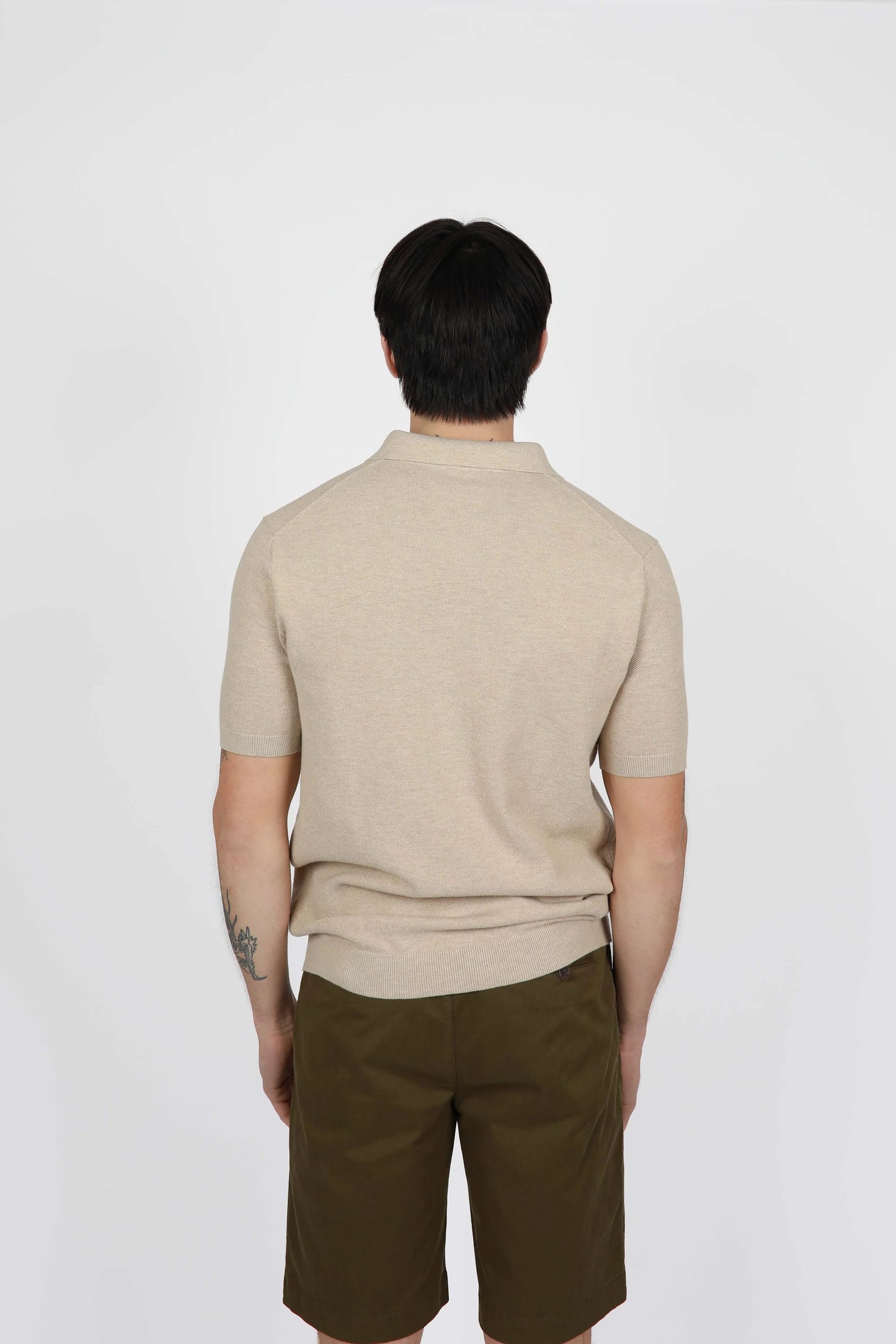 JAMES HARPER - 3 BUTTON POLO WHEAT