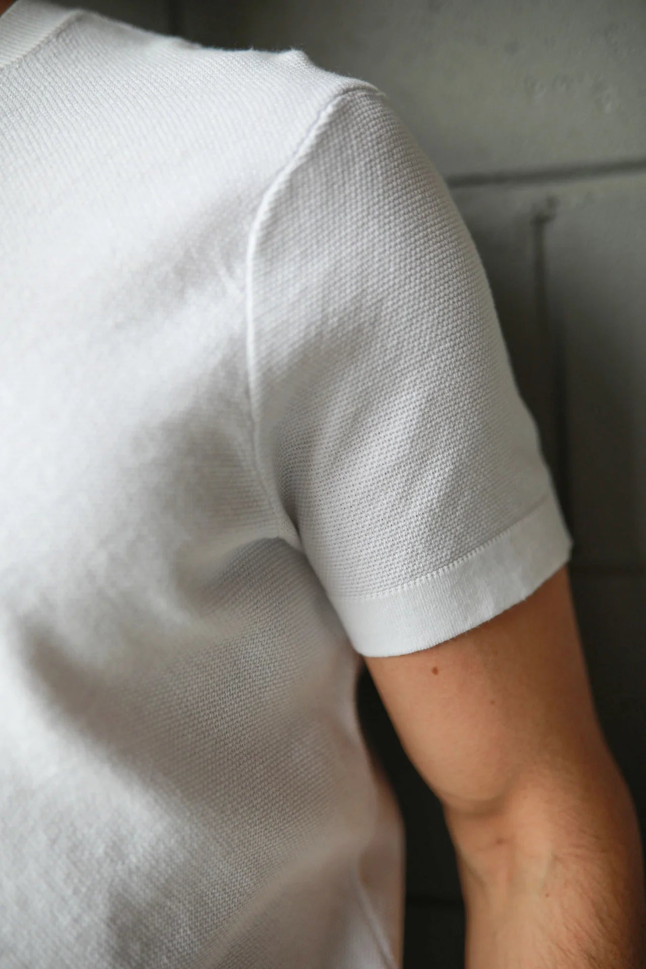 JAMES HARPER - CREW NECK KNITWEAR - WHITE