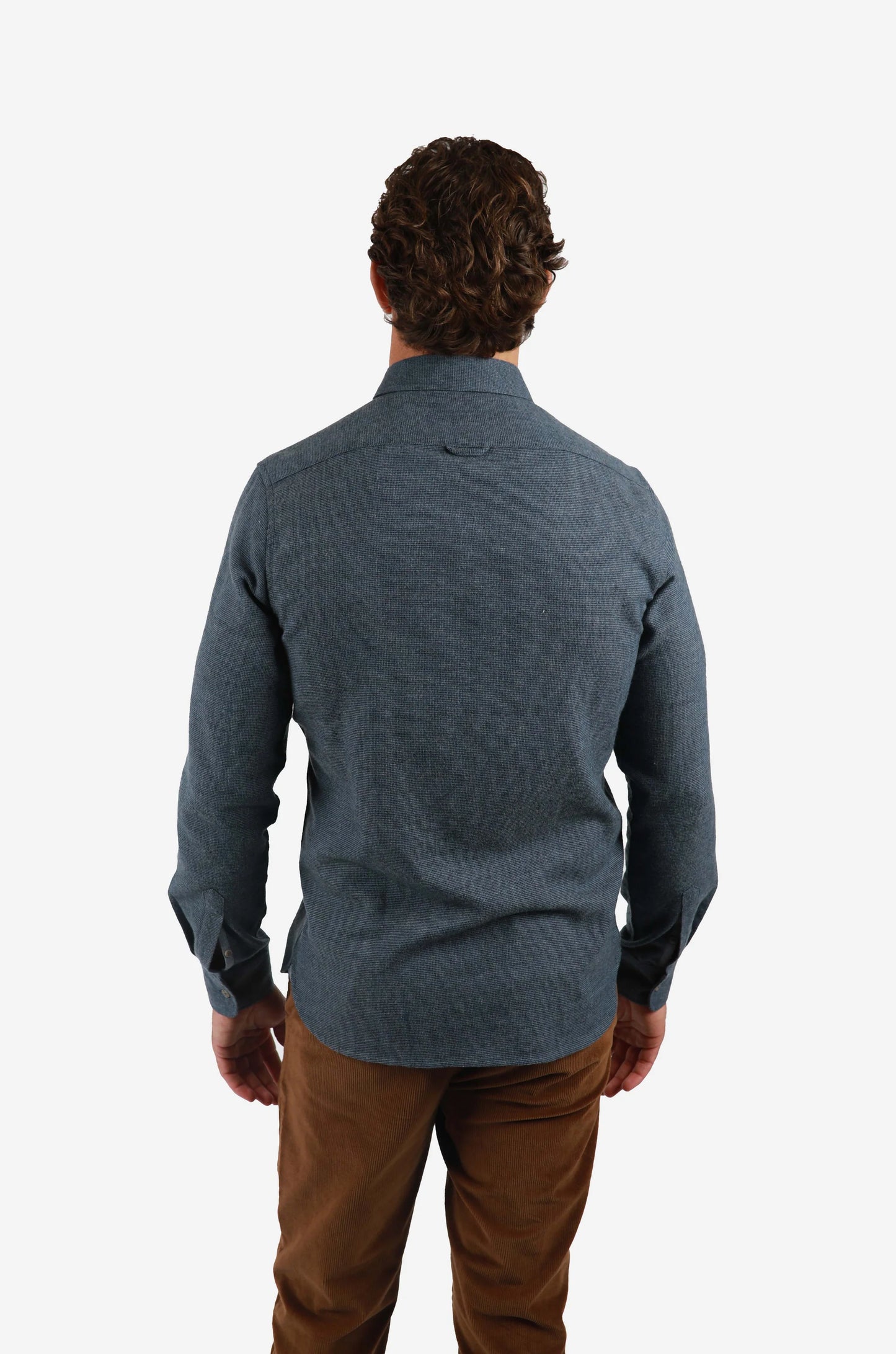 James Harper - Brushed Check Shirt BLUE