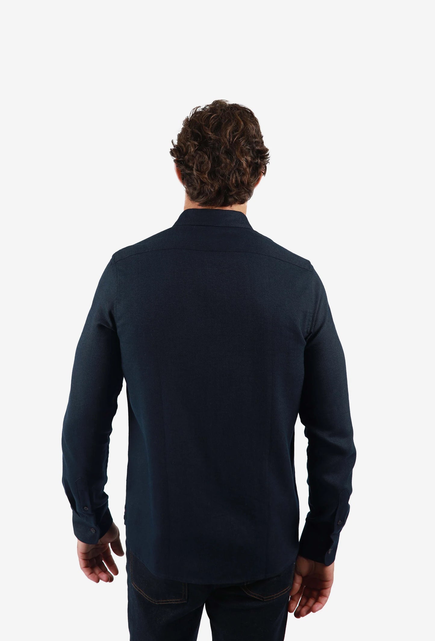 James Harper - Two Tone Twill Shirt TEAL