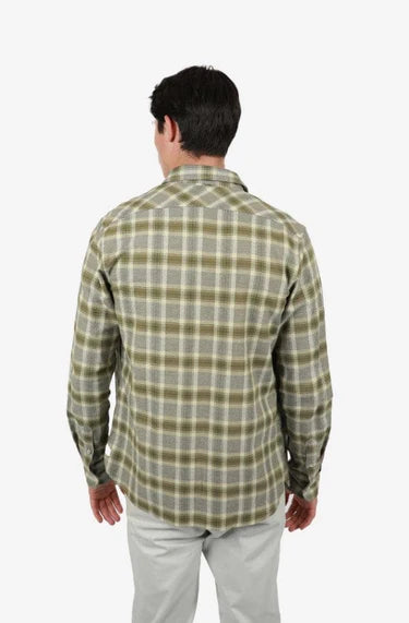 James Harper - Buller Check Shirt OLIVE