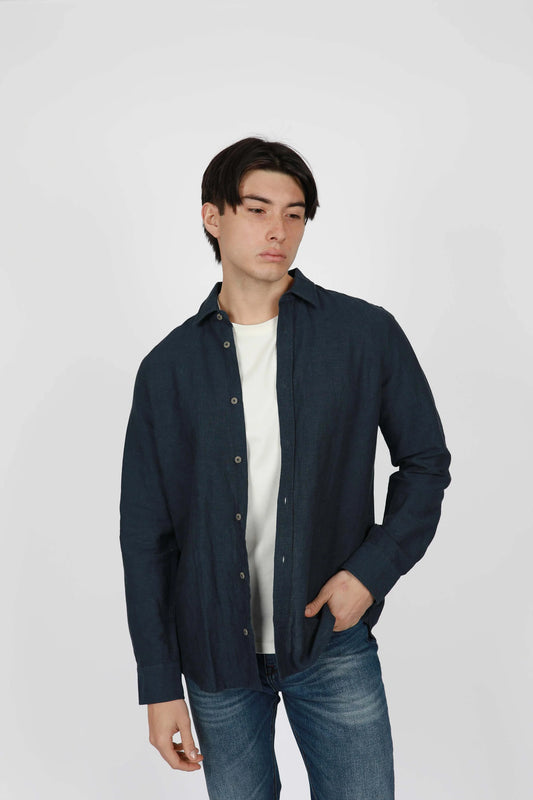 James Harper - Long sleeve shirt MIDNIGHT
