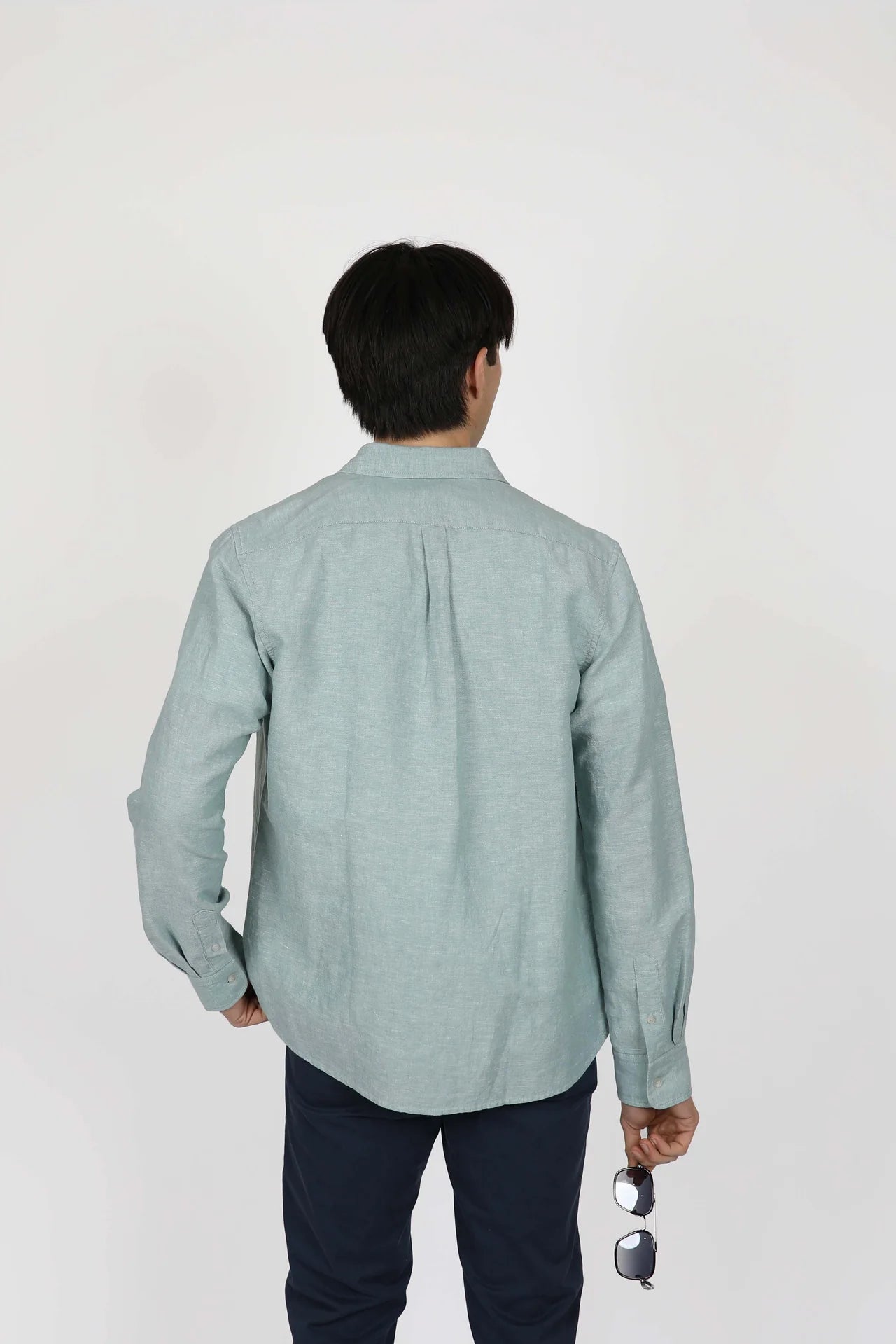 JAMES HARPER - LONG SLEEVE SHIRT SEA