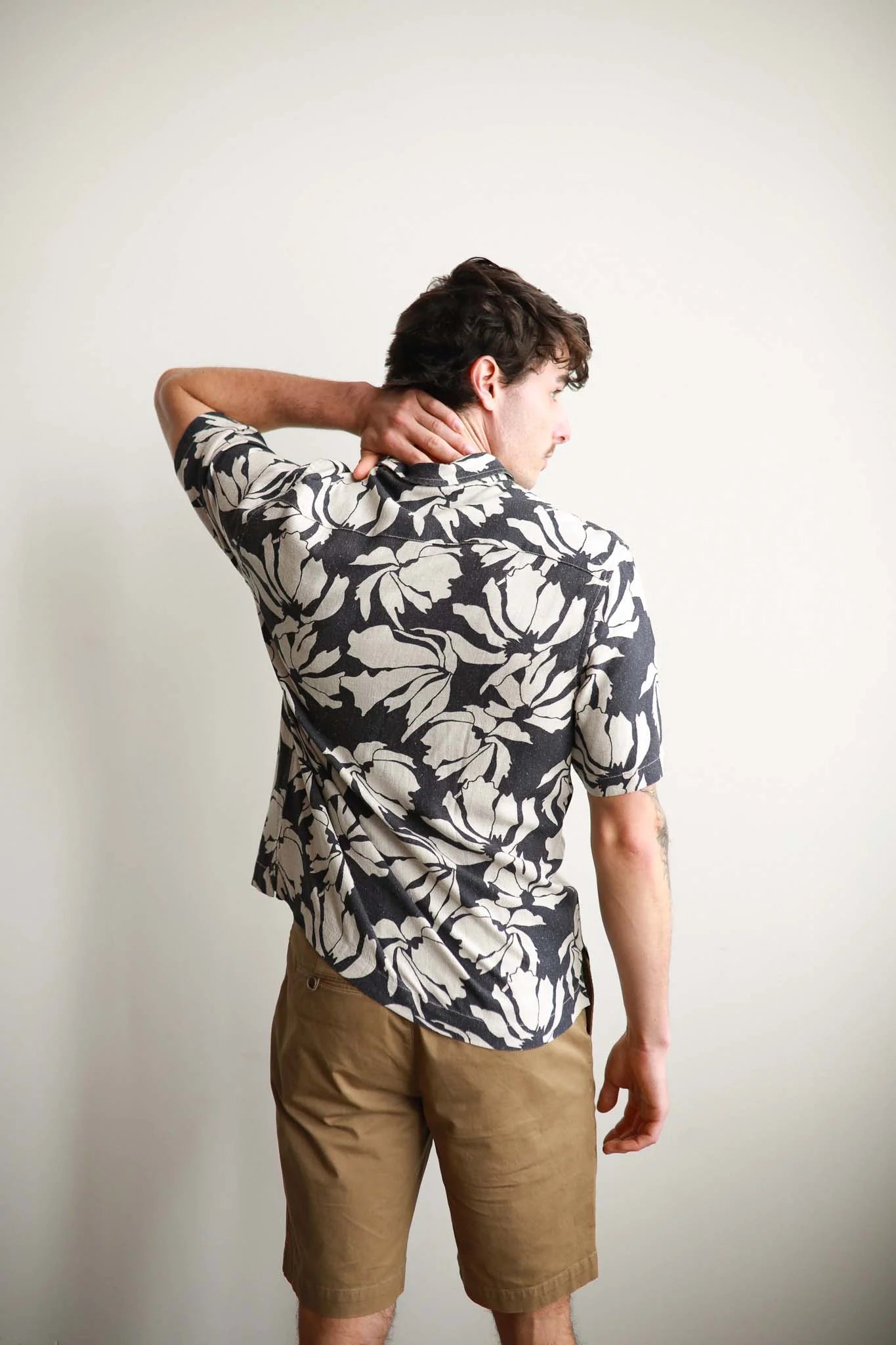 JAMES HARPER - SHORT SLEEVE 2 PIECE COLLARD SHIRT - PUERTO RICO NAVY
