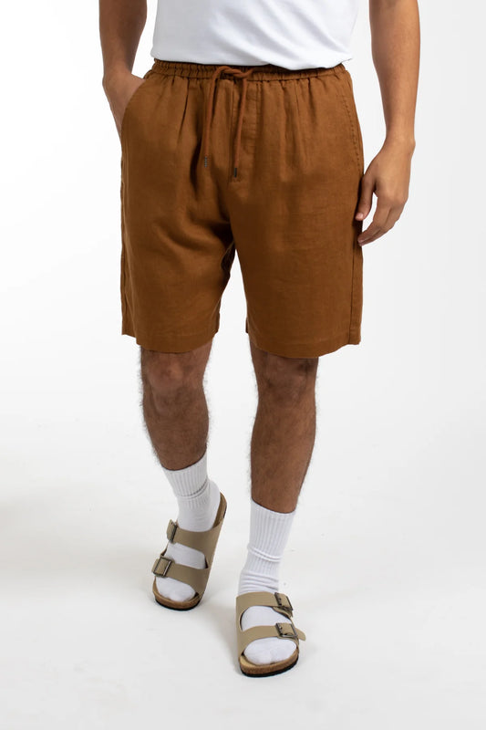 JAMES HARPER - Elasticated Short CINAMON