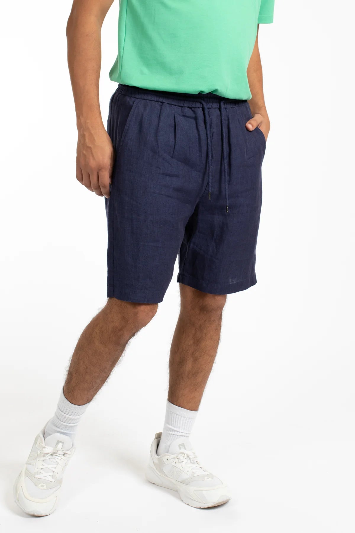 JAMES HARPER - Elasticated Short INDIGO